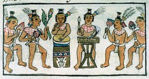 Ms Palat. 218-220 Livre IX Musiciens aztèques d